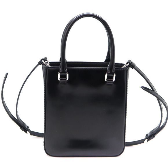 Prada 2WAY Bag Leather Shoulder Black - Picture 1 of 11